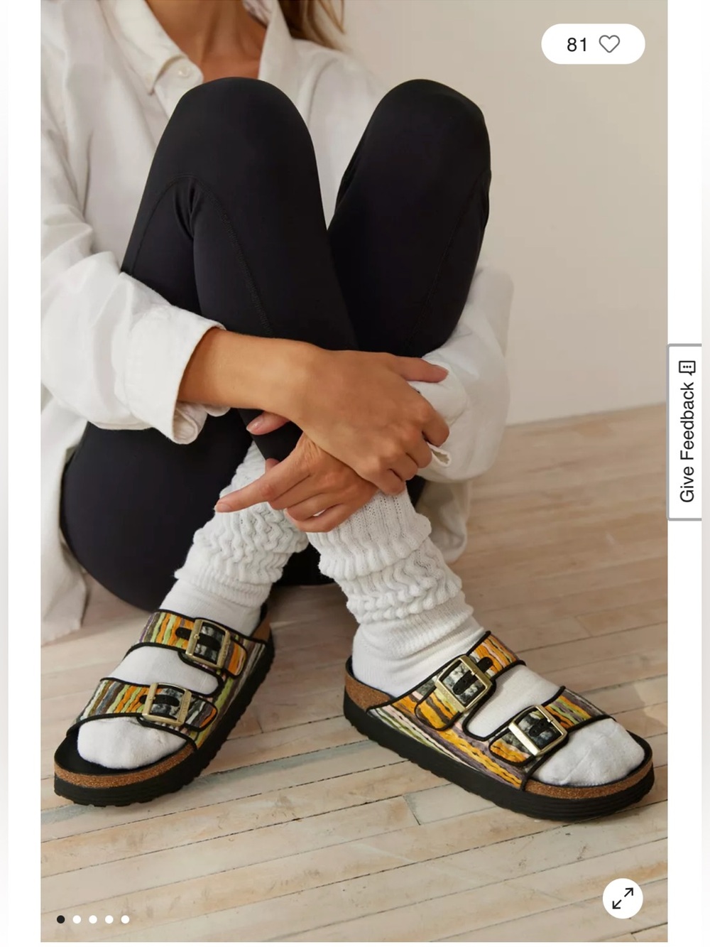 Birkenstock Papillio Arizona Yarn Platform Sandal